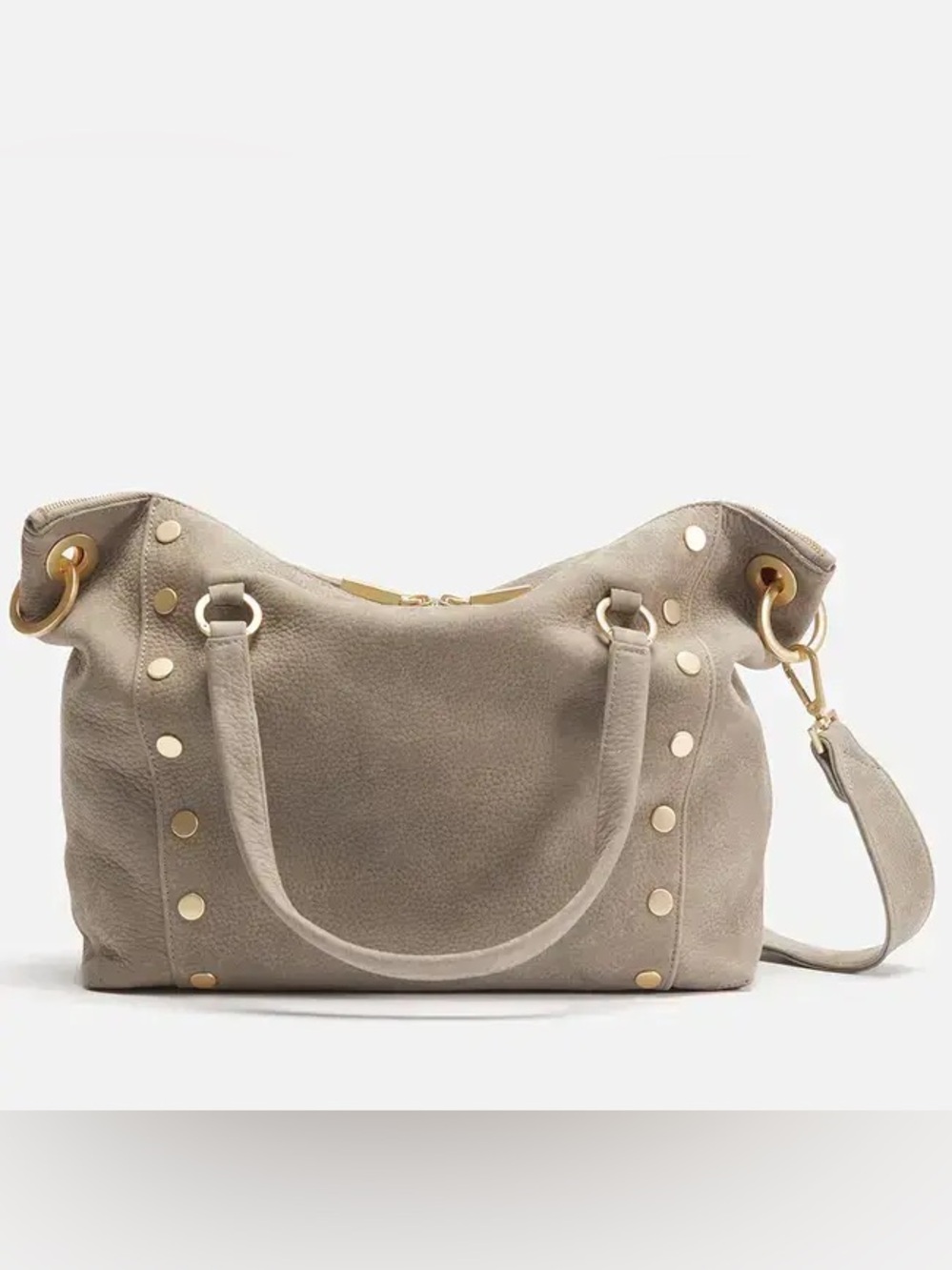 Hammitt Daniel MD Satchel In Natural Grey/ Brushed Gold/Missing CB Strap EUC - Picture 14 of 14